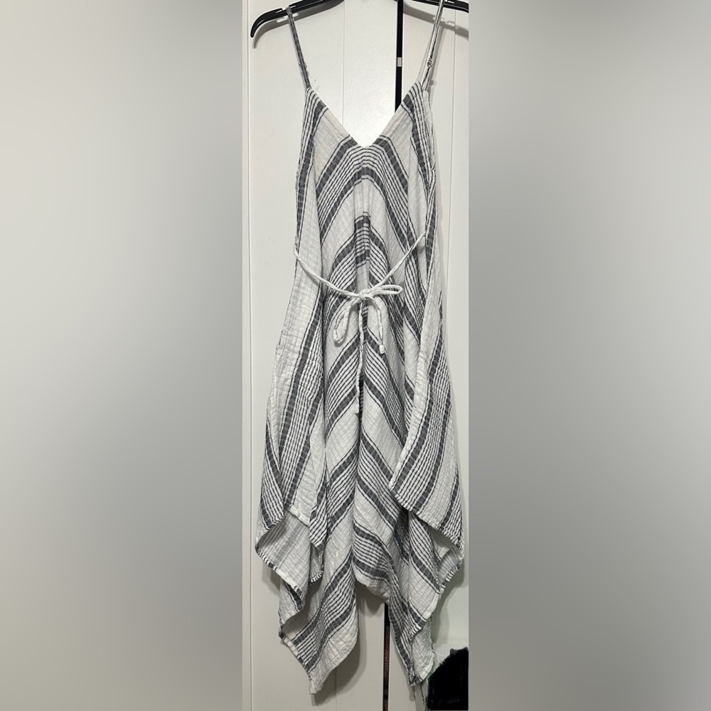 Cost Plus World Market Monochrome Striped Romper